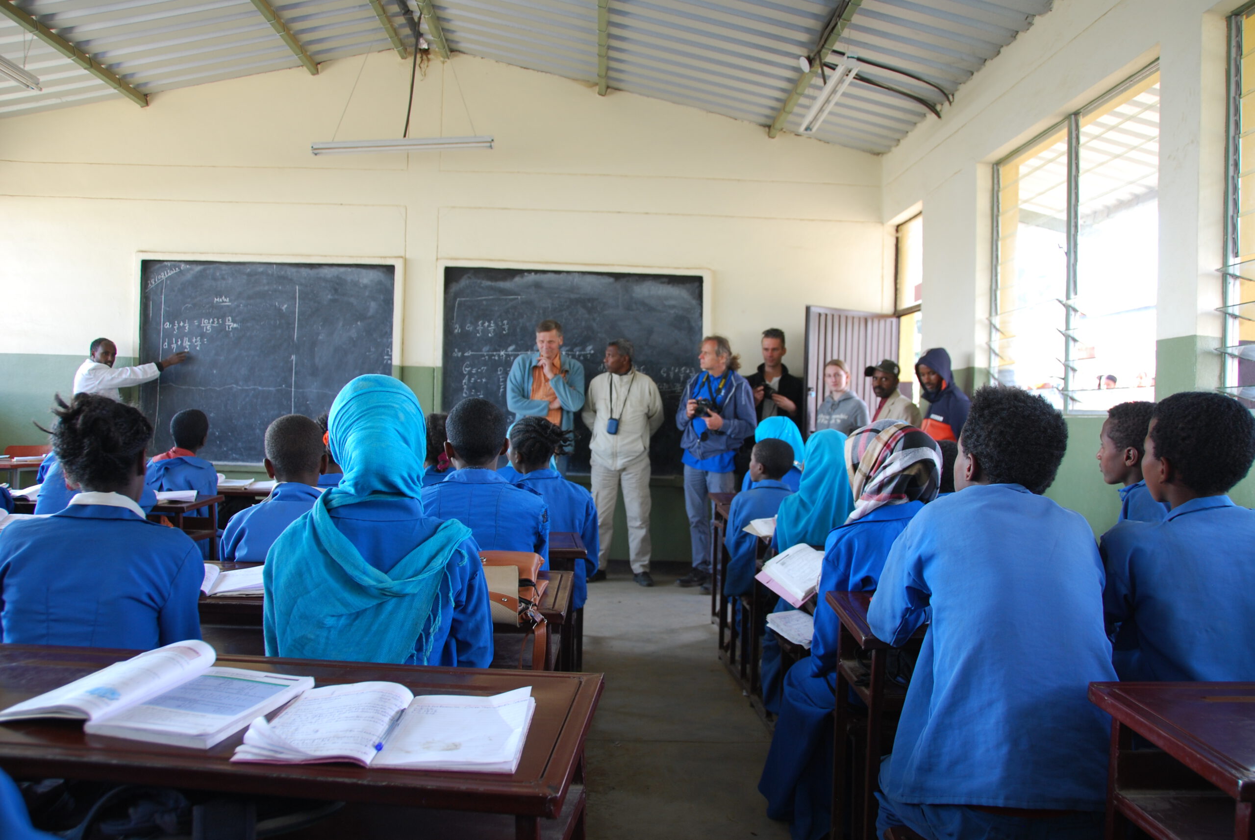 Innenraum einer neu gebauten Schule